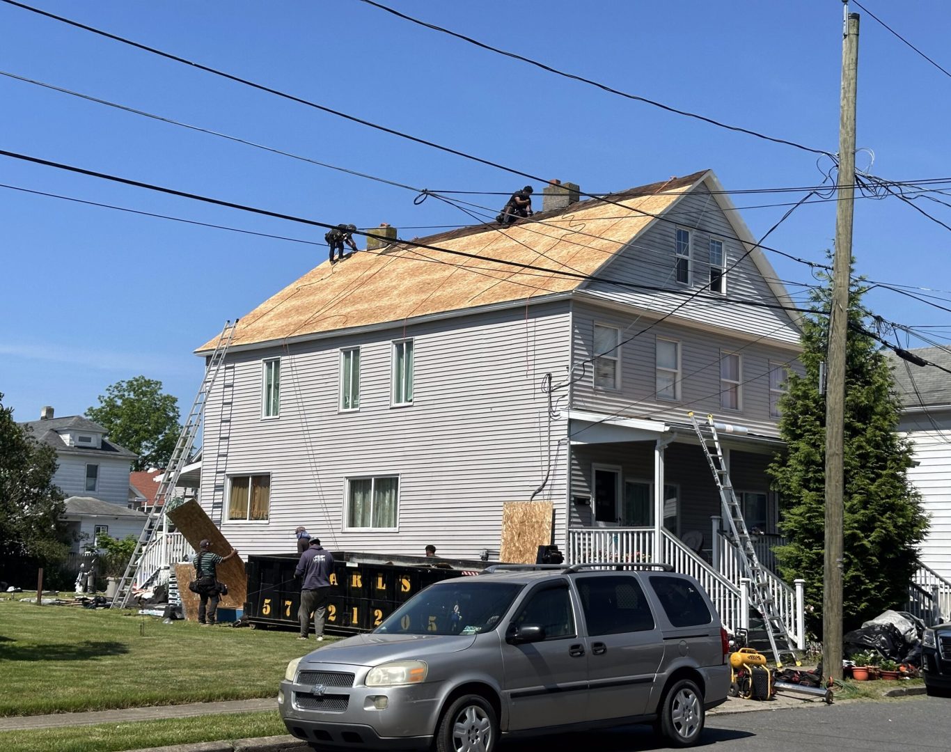Professional Roofing Company in Clarks Summit, PA performing residential roof installation with durable materials