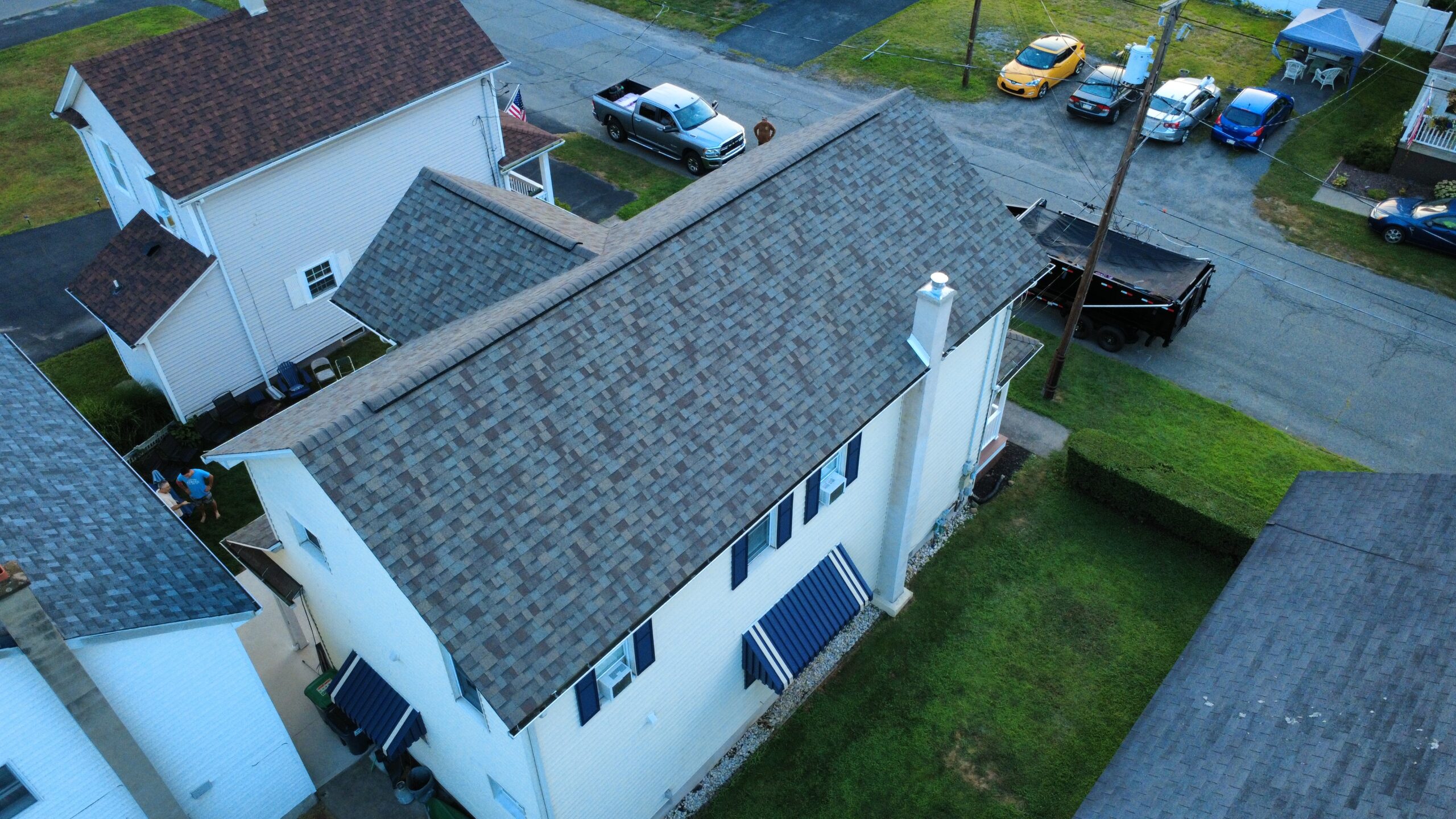 Professional Roof Repair in Duryea, PA fixing damaged shingles on residential roofing system