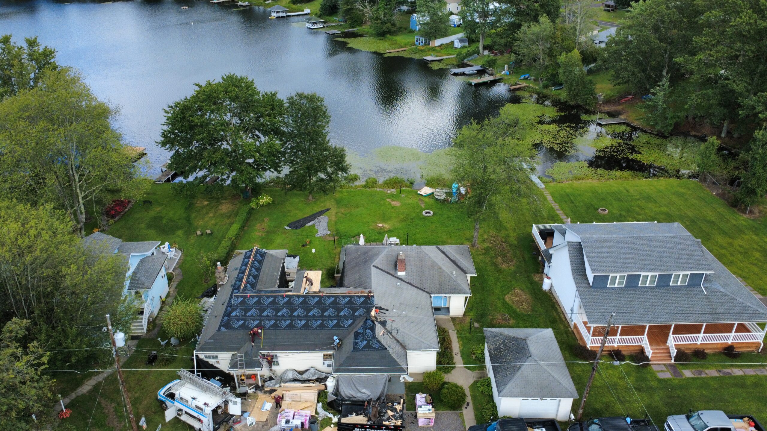 Professional Roof Replacement in Dallas, PA installing a durable new residential roofing system