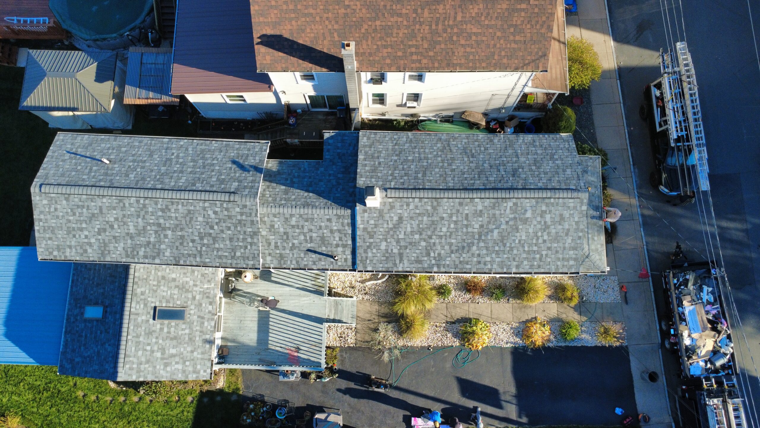 Newly finished roofing project for Roof Replacement in Moosic, PA