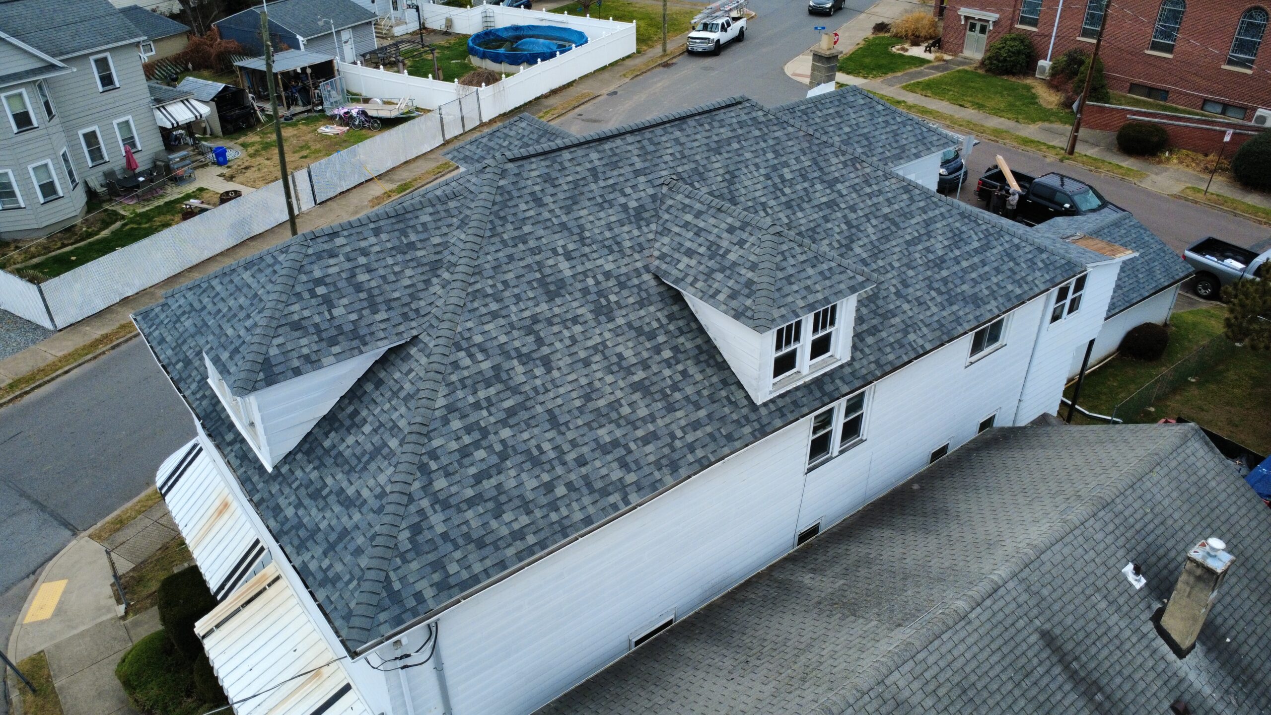 Newly fitted drainage system for Gutter Installation in Shavertown, PA